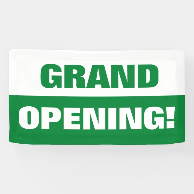 Green template grand opening business banner (Horizontal)