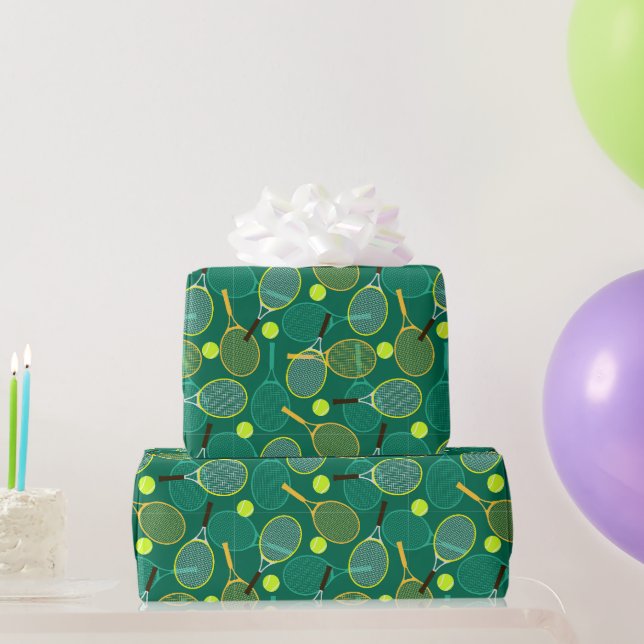 Green Tennis  Wrapping Paper (Party Gifts)