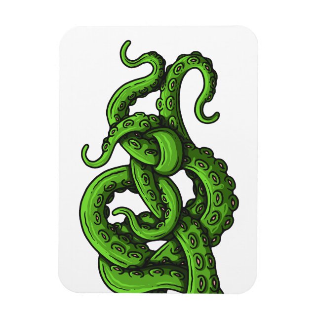 Green Tentacles Magnet (Vertical)