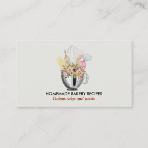 Green Terracotta Food Cook Bakery Business Card