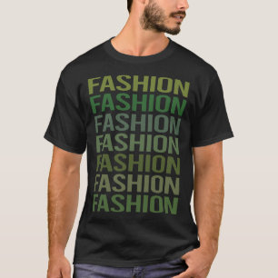 Green Text Fashion T-Shirt