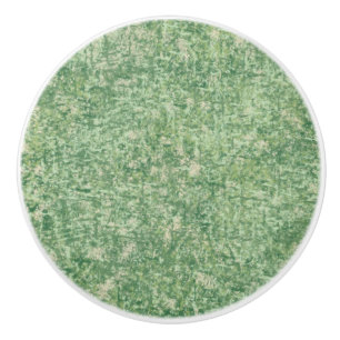 Green Textured Background by Shirley Taylor Ceramic Knob