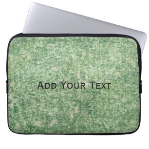 Green Textured Background by Shirley Taylor Laptop Sleeve