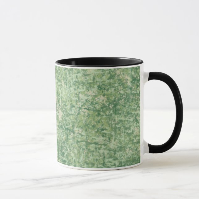 Green Textured Background by Shirley Taylor Mug (Right)