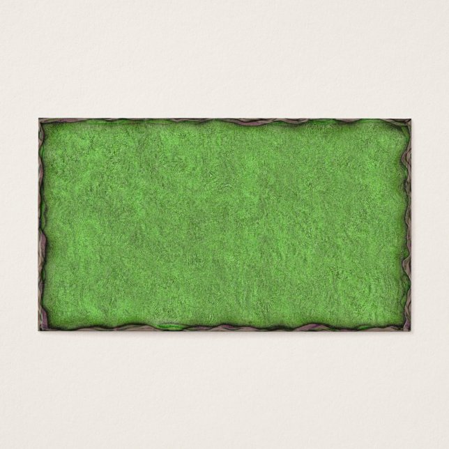 Green Textured Card with Border (Front)