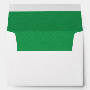 Green textured surface with swirling pattern envelope