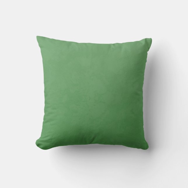 Green Textured Throw Pillow (Front)