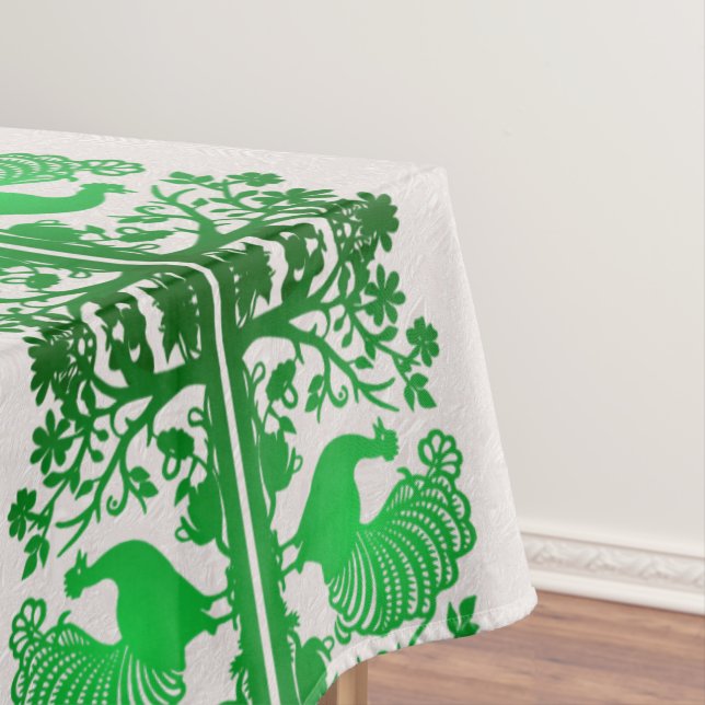 Green Thanksgiving Turkey Floral Nappe (In Situ)