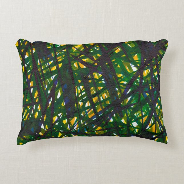 Green Thicket II Accent Pillow (Front)