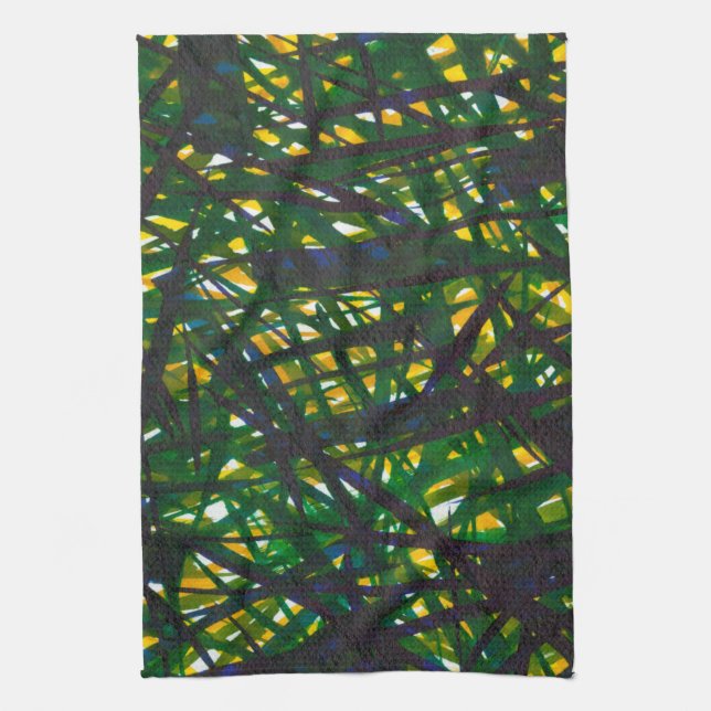 Green Thicket II Kitchen Towel (Vertical)