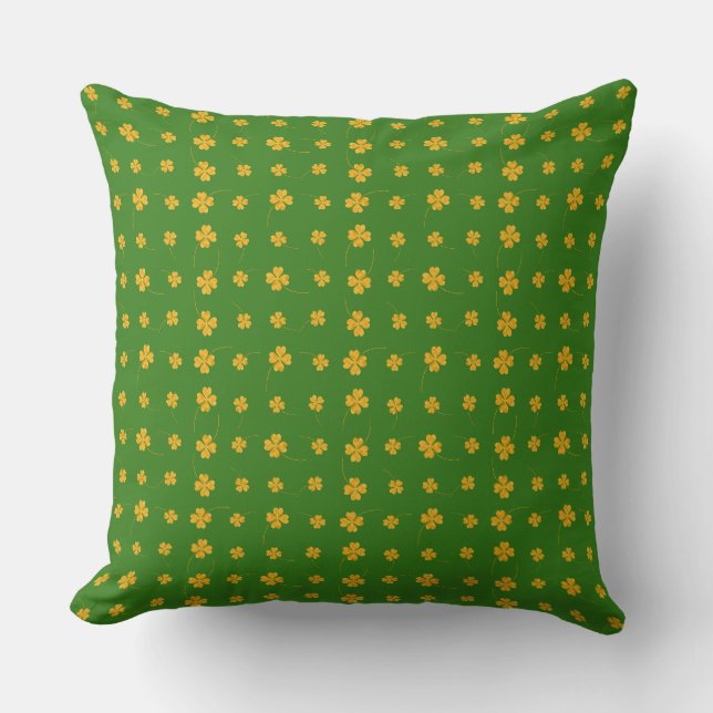 Green Throw Pillow: Stylish Comfort Pillow (Front)