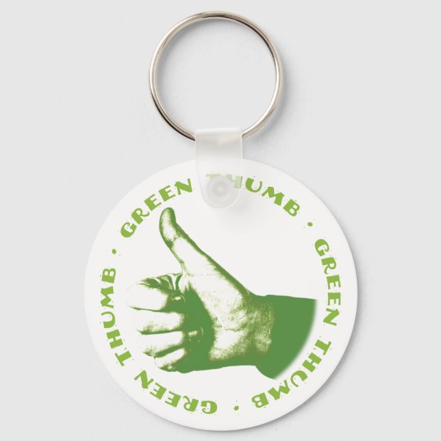 Green Thumb Keychain (Front)
