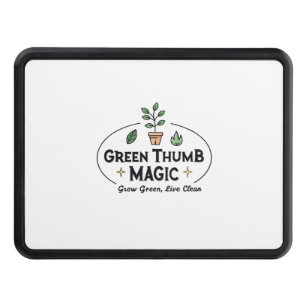 Green Thumb Magic   Urban Gardening  Trailer Hitch Cover