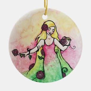 Green Thumb Springtime  Ceramic Ornament