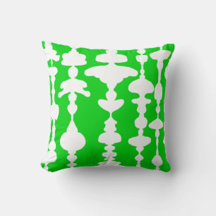 Green tide throw pillow