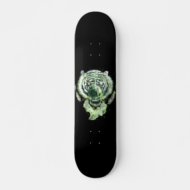 Green Tiger Spirit Skateboard (Front)