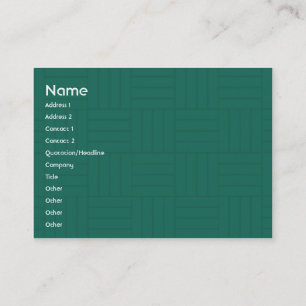 Green Tile - Chubby Business Card