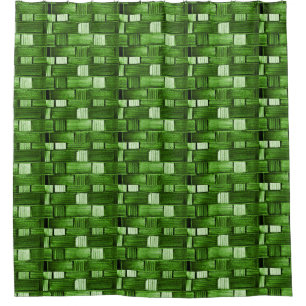 Green Tile Shower Curtain