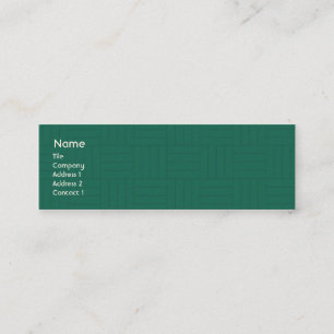Green Tile - Skinny Mini Business Card