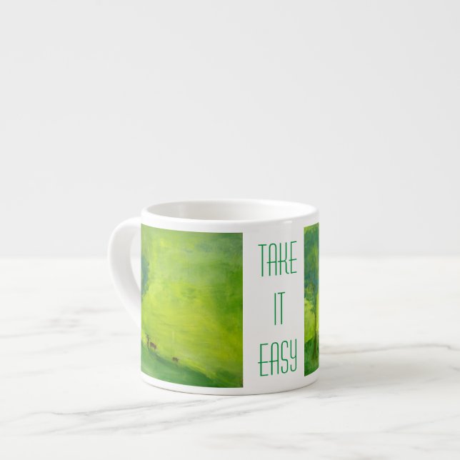 Green time for relax espresso cup (Front Left)