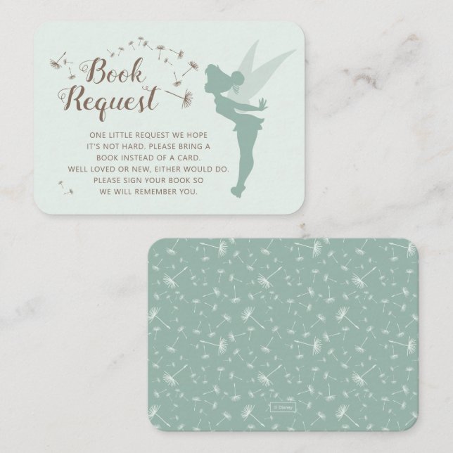 Green Tinker Bell Book Request Insert (Front/Back)