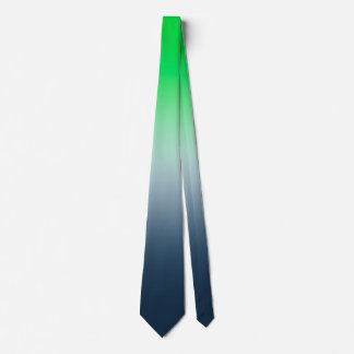 Green to Navy Blue Gradient Necktie Modern Fresh O