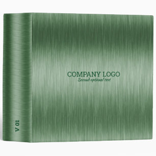 Green tones brushed aluminum metallic texture binder