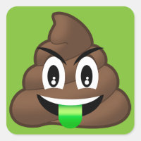 Green Tongue Crazy Poop Emoji