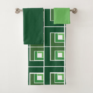 Green Topsy Turvy Bath Towel Set