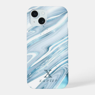 Green Tosca Marble Customizable iPhone 15 Case