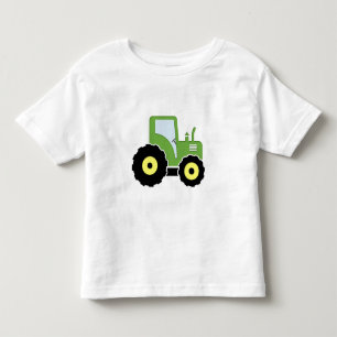 Green toy tractor toddler t-shirt