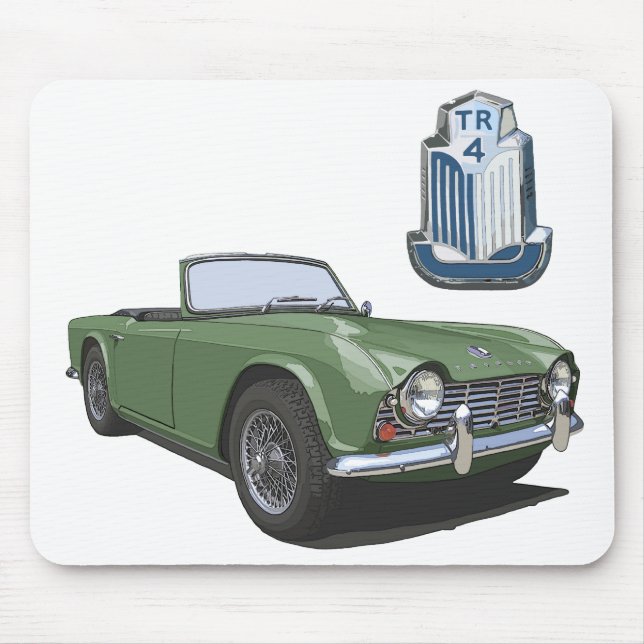Green TR4 Mouse Pad (Front)