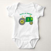 Green Tractor 1st Birthday