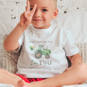 Green Tractor Birthday T-Shirt