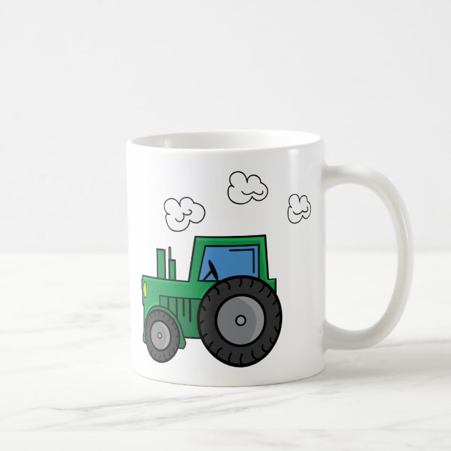 Green Tractor Coffee Mug (Right)