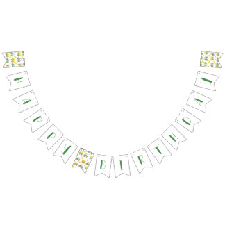 Green Tractor Farm Birthday Bunting Banner