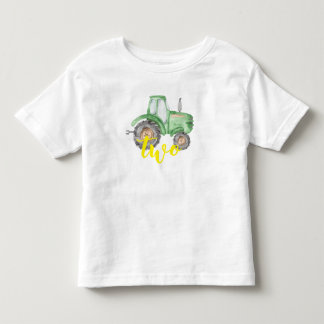 Green Tractor Farm Birthday T-Shirt