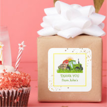 Green Tractor | Farm Theme Birthday Party Decor