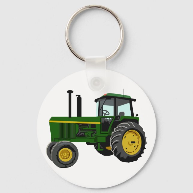 Green Tractor Keychain (Front)