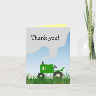 Green Tractor Merci note