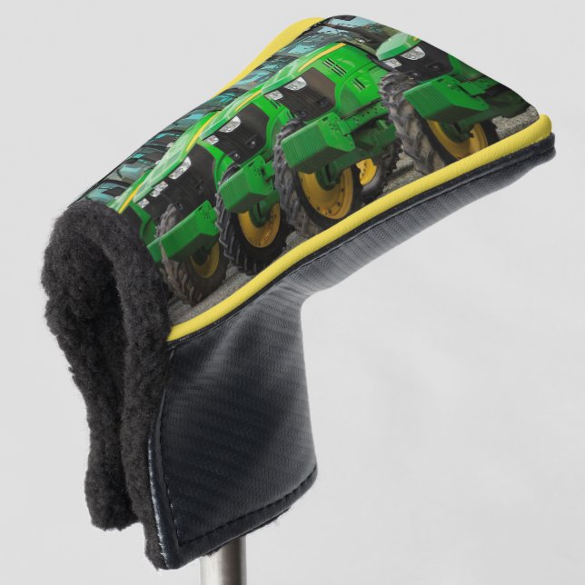 Green Tractors Golf Head Cover (3/4 Front)