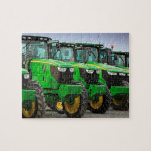 Green Tractors Jigsaw Puzzle