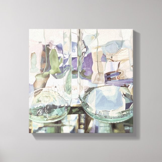 Green Transparency Canvas Print (Front)