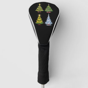 Green Tree Christmas Holiday Winter Golf Head Cover