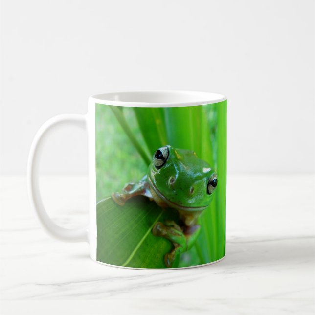 Green Tree Frog Mug (Left)