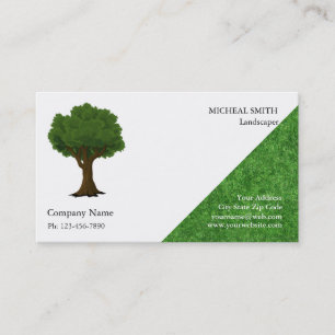 Green Tree Garden Lawn Care and Landscape Business Card