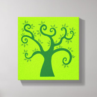 Green Tree graphic causes environment fairytale Canvas Print