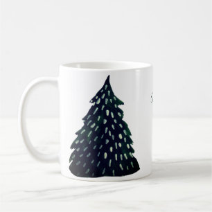 Green Tree  Holiday  Mug