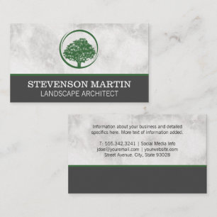 Green Tree Landscaping Logo Business Card