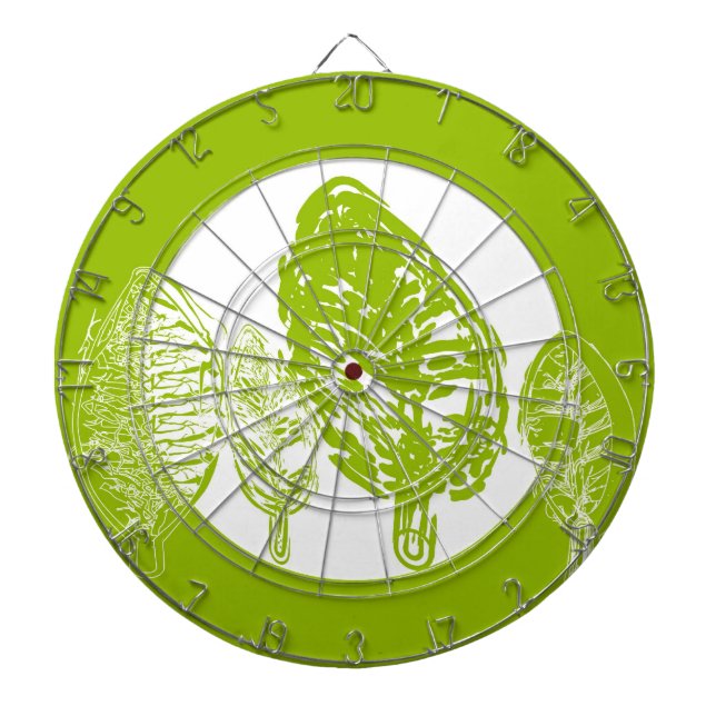 Green tree (leaves) dartboard (Front)